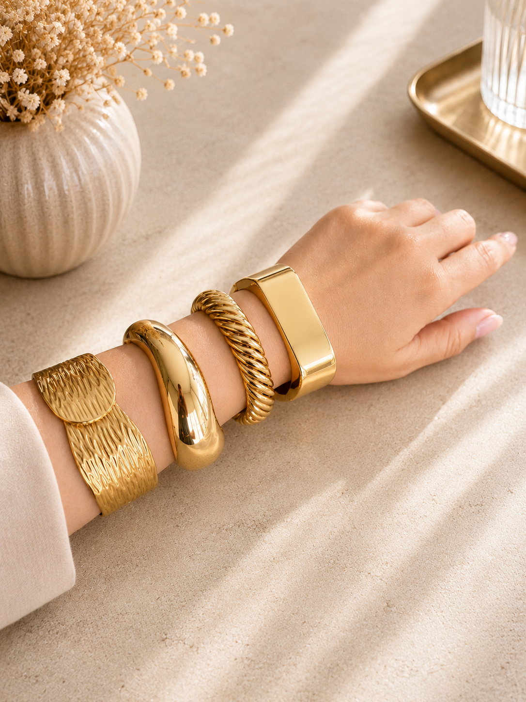 Gold Bangles G1