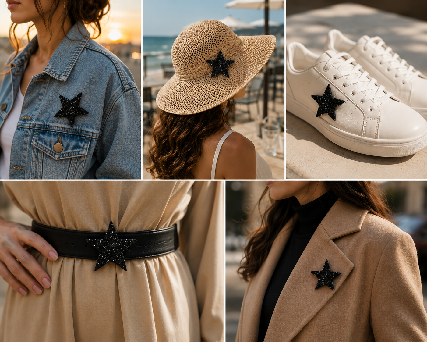 Black Star Brooch