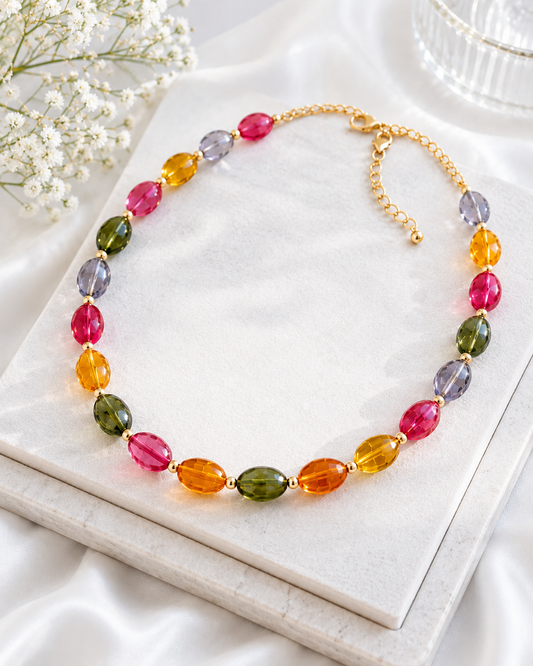 Multi Colors Agate Necklace