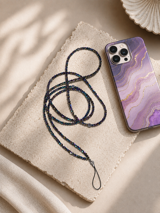 Long Hematite Mobile Cord