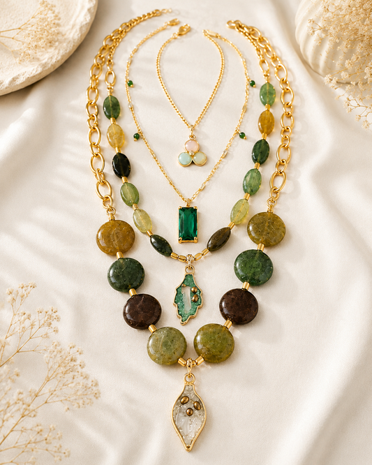 Green Agate Set