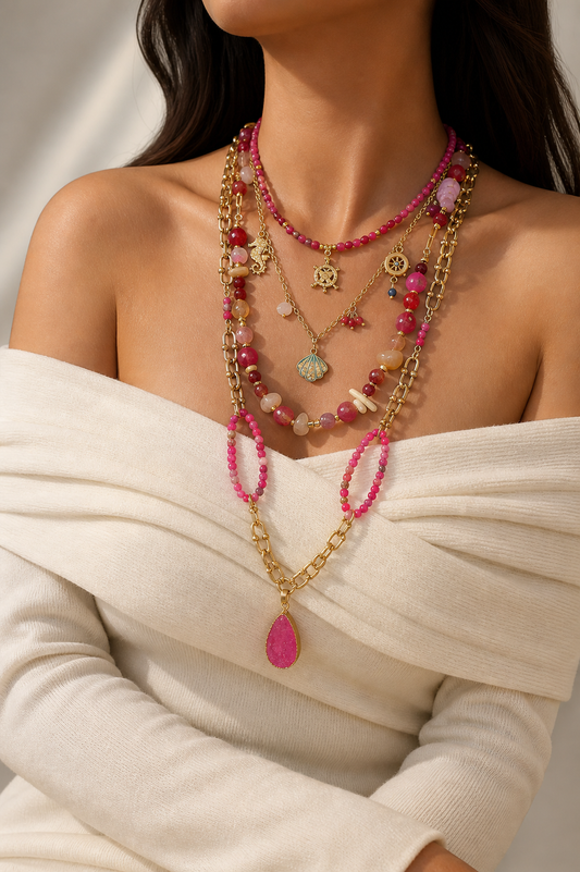 Fuchsia Fantasy Necklaces